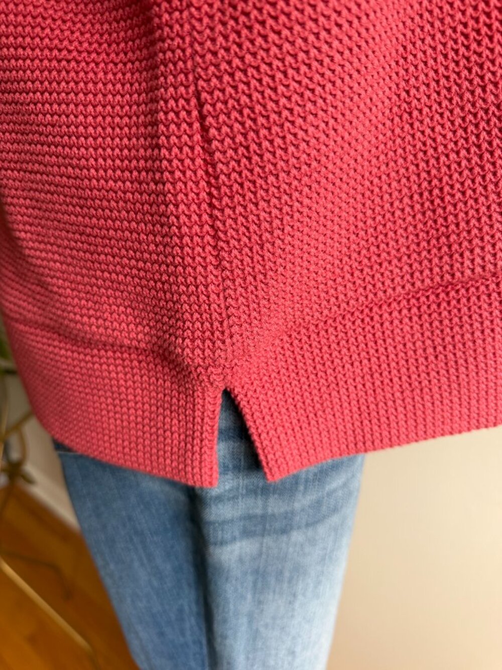 Talbots Textured Knit Cranberry Cowl Neck Sweater - Picture 5 of 8